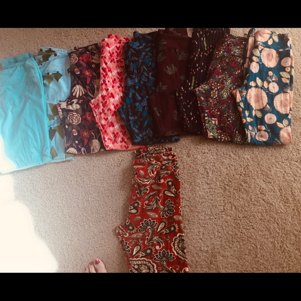 Lula Roe OS legging lot